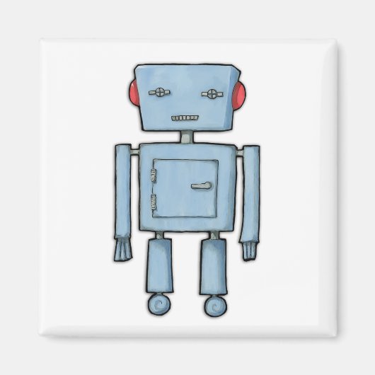 Speelgoed Robot Magnet Magneet (Voorkant)