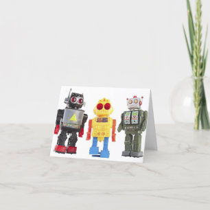  Speelgoed-robots Bedankkaart