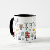 Speelgoed robots mok (Voorkant links)