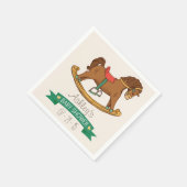 Speelgoed Rocking Horse Baby shower Servetten (Hoek)