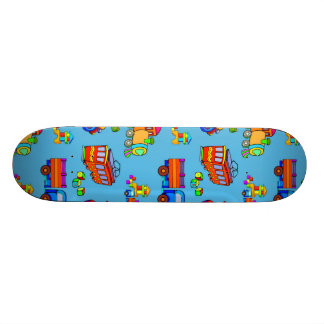 Speelgoed - Rode trucks en Oranje treinen Skateboard
