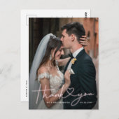 Speelgoed Roze Neon Script Weduwfoto Hartelijk dan Briefkaart (Voorkant / Achterkant)