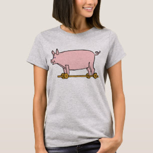 Speelgoed roze roze kunst T-shirt