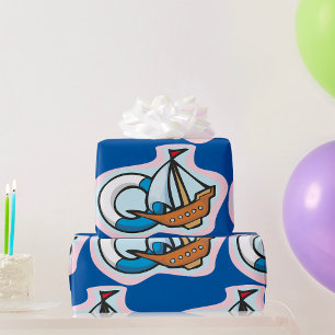 Speelgoed Schip Cadeaupapier