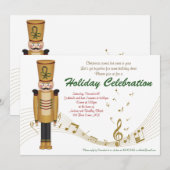 Speelgoed Soldaat Holiday - Uitnodiging voor kerst (Voorkant / Achterkant)