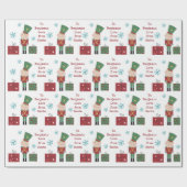 Speelgoed Soldier Child Name Love Santa Kerstkerst Cadeaupapier (Vlak)