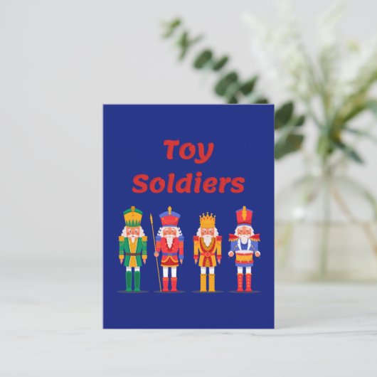 Speelgoed Soldier Nutcrackers Briefkaart (Staand voorkant)