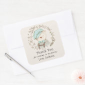 Speelgoed Teddy Bear Boy's Verjaardagsgunst Vierkante Sticker (Envelop)