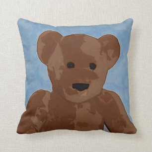 Speelgoed Teddy Bear in Blue Kussen