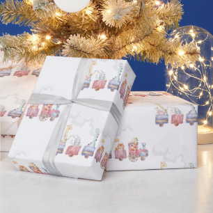 Speelgoed Train All Aboard Verjaardag Uitnodigen, Cadeaupapier