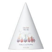 Speelgoed Train All Aboard Verjaardag Uitnodigen,  Feesthoedjes (Voorkant)