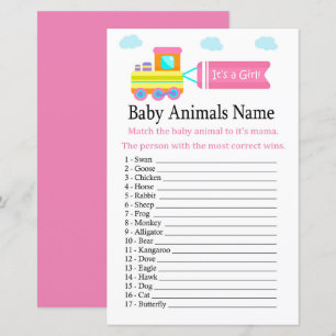 Speelgoed Train Baby Animals Name Game