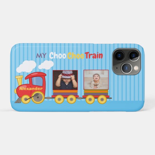Speelgoed Train Peuter Jongen Verjaardag Blauw Case-Mate iPhone Case (Achterkant (horizontaal))