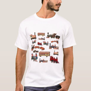 Speelgoed Trains Kleurrijke Trains Patroon T-shirt