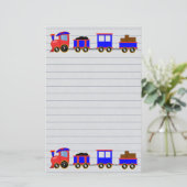 Speelgoed Trein Briefpapier (Staand voorkant)