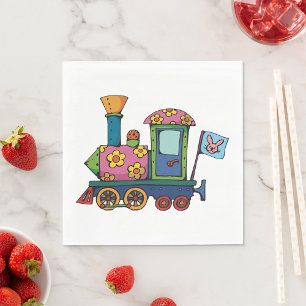 Speelgoed trein Paper Napkins Servet