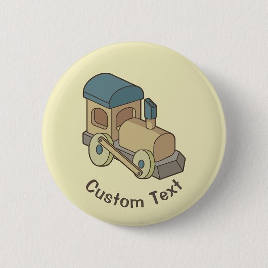 Speelgoed trein ronde button 5,7 cm (Voorkant)
