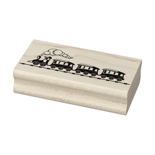 Speelgoed trein 	rubberstempel (Stempel)