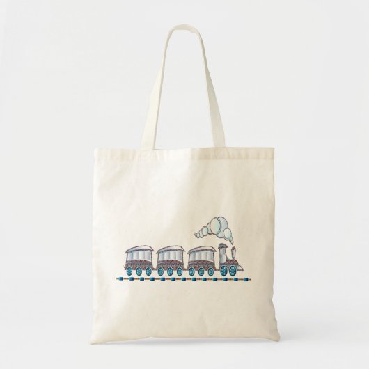 Speelgoed trein tote bag (Voorkant)