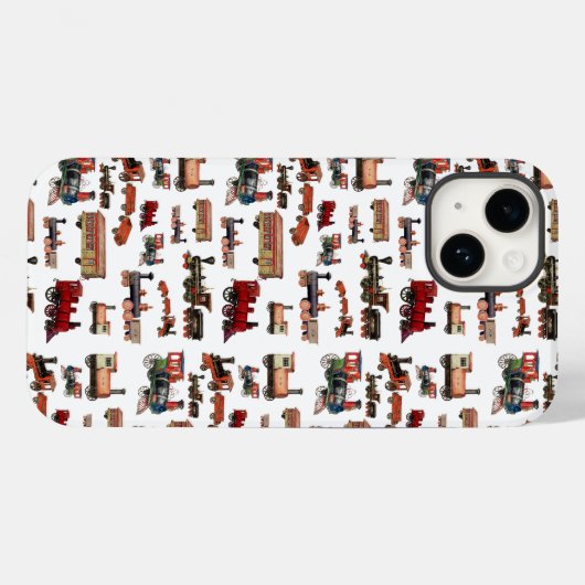 Speelgoed Treinkleurig treinpatroon Case-Mate iPhone Case (Achterkant (horizontaal))