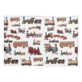 Speelgoed Treinkleurig treinpatroon Kussensloop (Achterkant-Links)