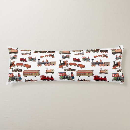 Speelgoed Treinkleurig treinpatroon Lichaamskussen (Voorkant)