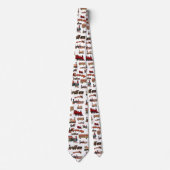  Speelgoed Treinkleurig treinpatroon Stropdas (Voorkant)