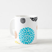 Speelgoed, trendy, cool, leuk, modern gestippelde  koffiemok (Voorkant links)