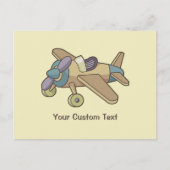Speelgoed Vliegtuig Briefkaart (Voorkant)
