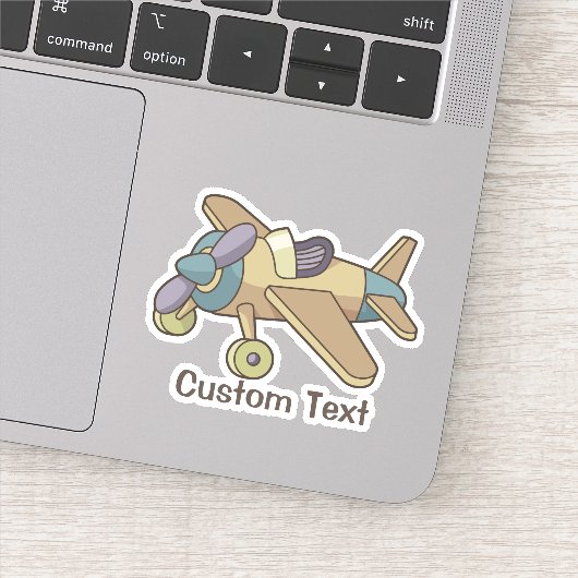 Speelgoed Vliegtuig Sticker (Detail)