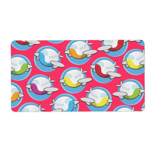 Speelgoed Vliegtuigen Etiket (Voorkant)