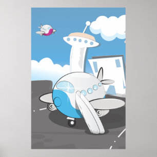 Speelgoed Vliegtuigen Poster
