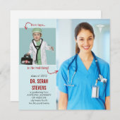 Speelgoed voor echt medisch Afstuderen Kaart (Voorkant / Achterkant)