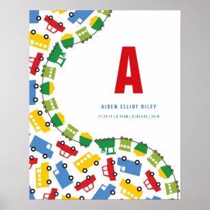 Speelgoed voor jongens Verkeer Aangepaste Baby zur Poster