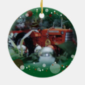 speelgoed voor kerstmis 3 keramisch ornament (Achterkant)