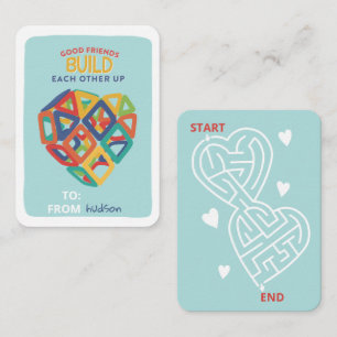 Speelgoed voor tegel van magneten, Valentijn voor Notitiekaartje