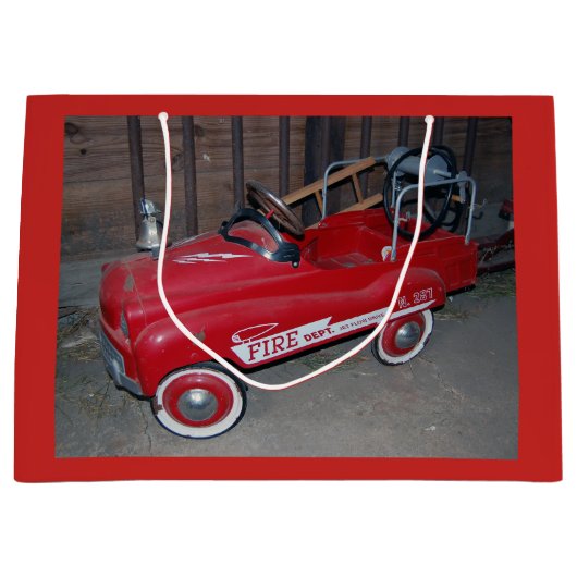Speelgoed Wagon kerstvuurwagen Groot Cadeauzakje (Voorkant)