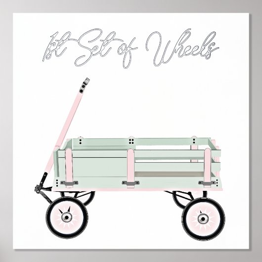 Speelgoed Wagon met het Poster van de Druk van de  (Voorkant)