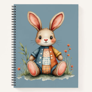 Speelgoedlappendeken Bunny Cottagecore Woodland Notitieboek