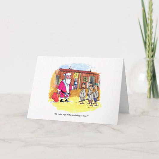 Speelgoedmakers wenskaart feestdagen kaart (Voorkant)