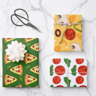 speelgoedpizza-voedselpatroon Verpakkingsbladen Inpakpapier Vel