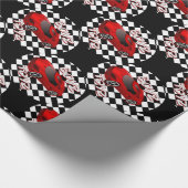 Speelgoedspeelgoed Rode sportauto's Cadeaupapier (Hoek)