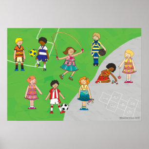 Speelgoedspellen voor jongens en meisjes poster