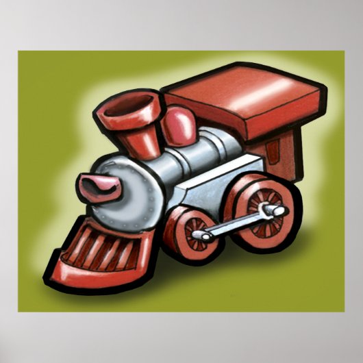 Speelgoedtrein Poster (Voorkant)