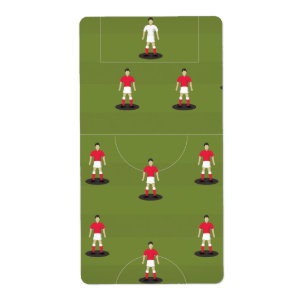 Speelgoedvoetbalteam Etiket