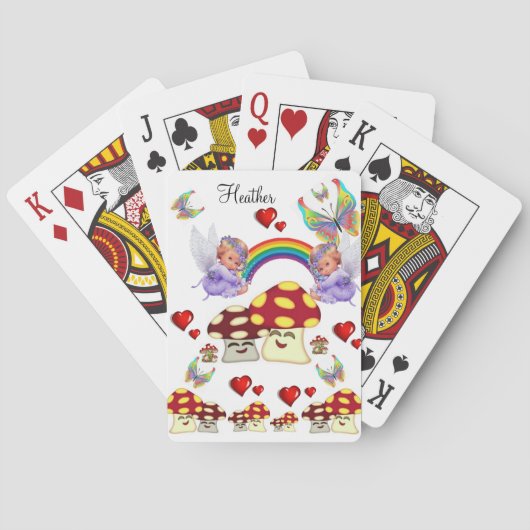 Speelkaart Deck Fairy Mushroom Rainbow Pokerkaarten (Achterkant)