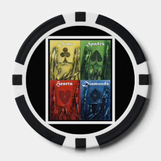 Speelkaart Kleuren Poker Chip