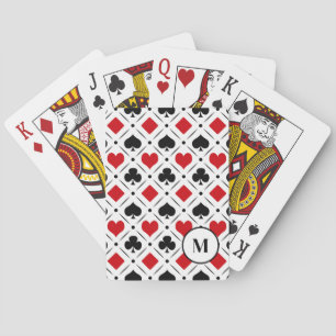 Speelkaart past bij symbolen pokerkaarten