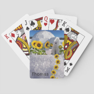 Speelkaartdek Polar Beren Zonnebloem Pokerkaarten