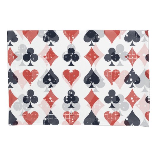 Speelkaarten: Grunge Abstract Pattern Kussensloop (Voorkant)